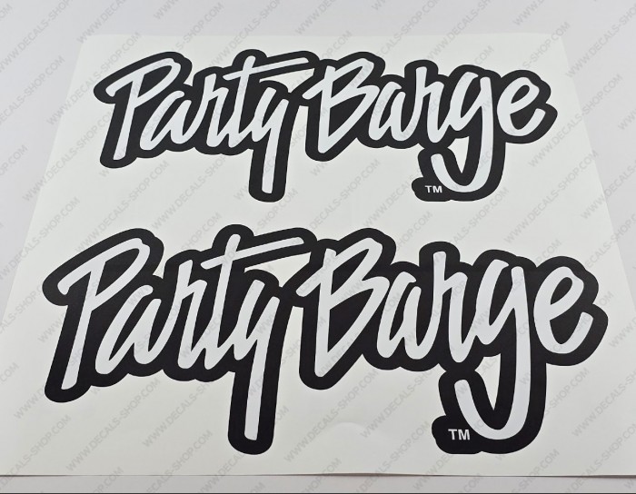 Sun Tracker Party Barge Pontoon Boat Decal Set of 2